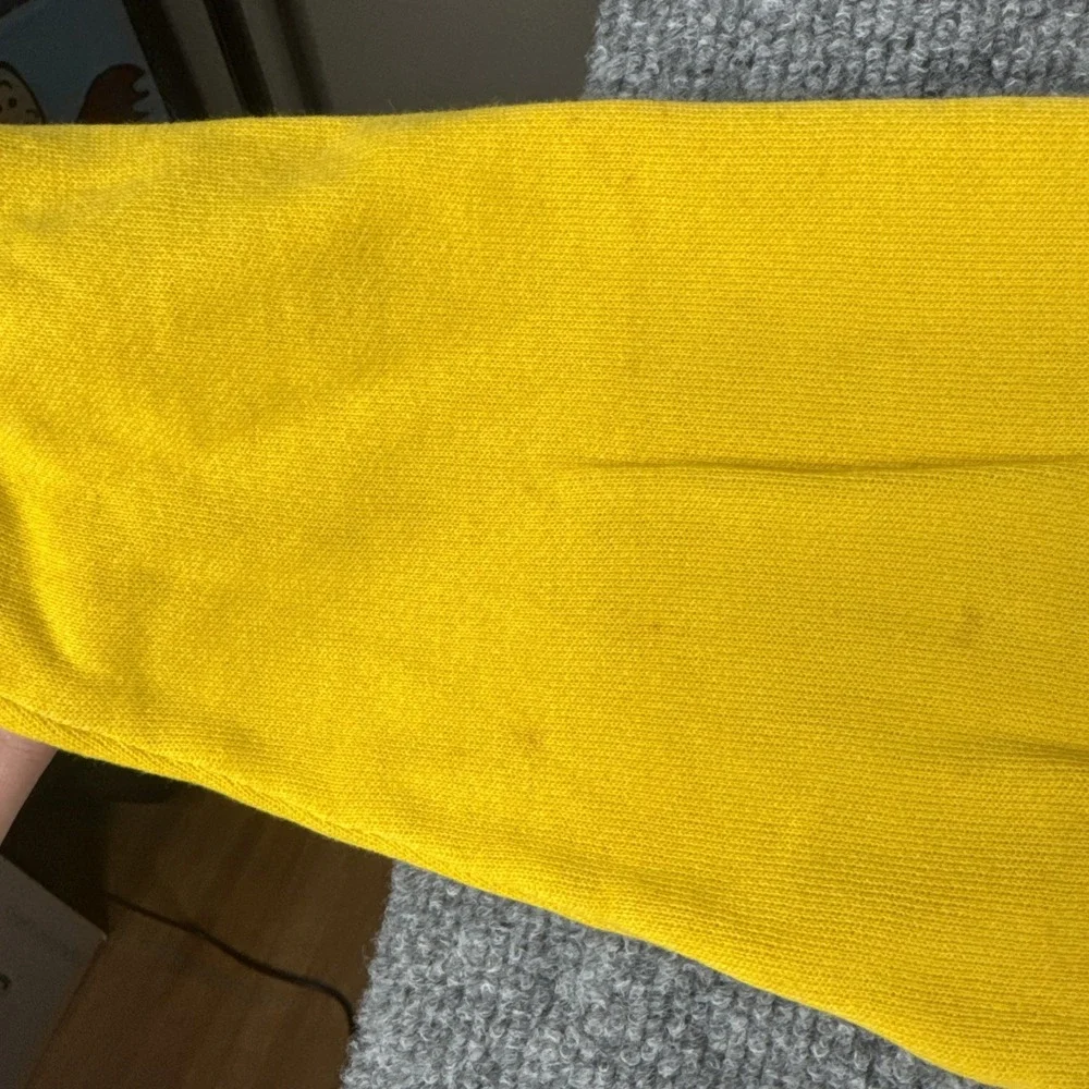 VINTAGE 80s LSU Tigers Sweatshirt Mens S? Yellow Pullover Crewneck Raglan Boxy